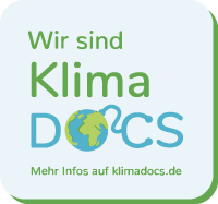 Button: "Mehr Infos auf klimadocs.de"